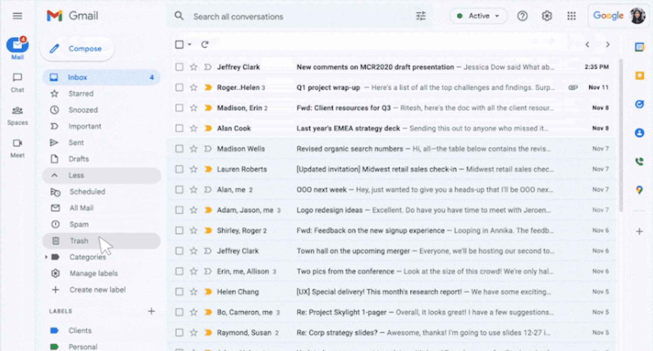 How to recover deleted emails in Gmail: Step 1