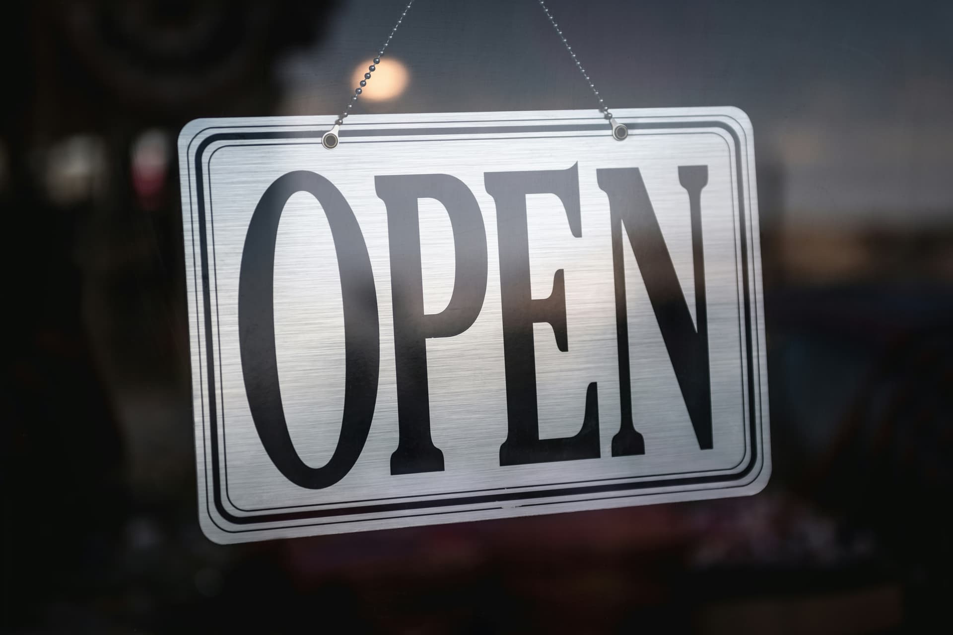 Open sign